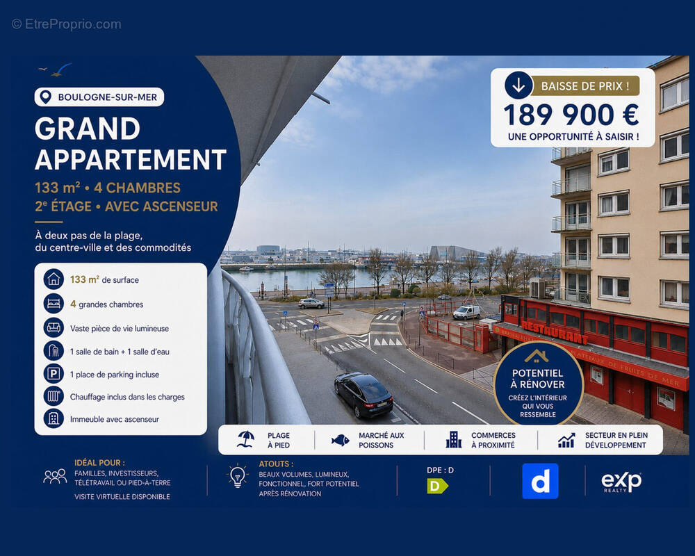 Appartement à BOULOGNE-SUR-MER