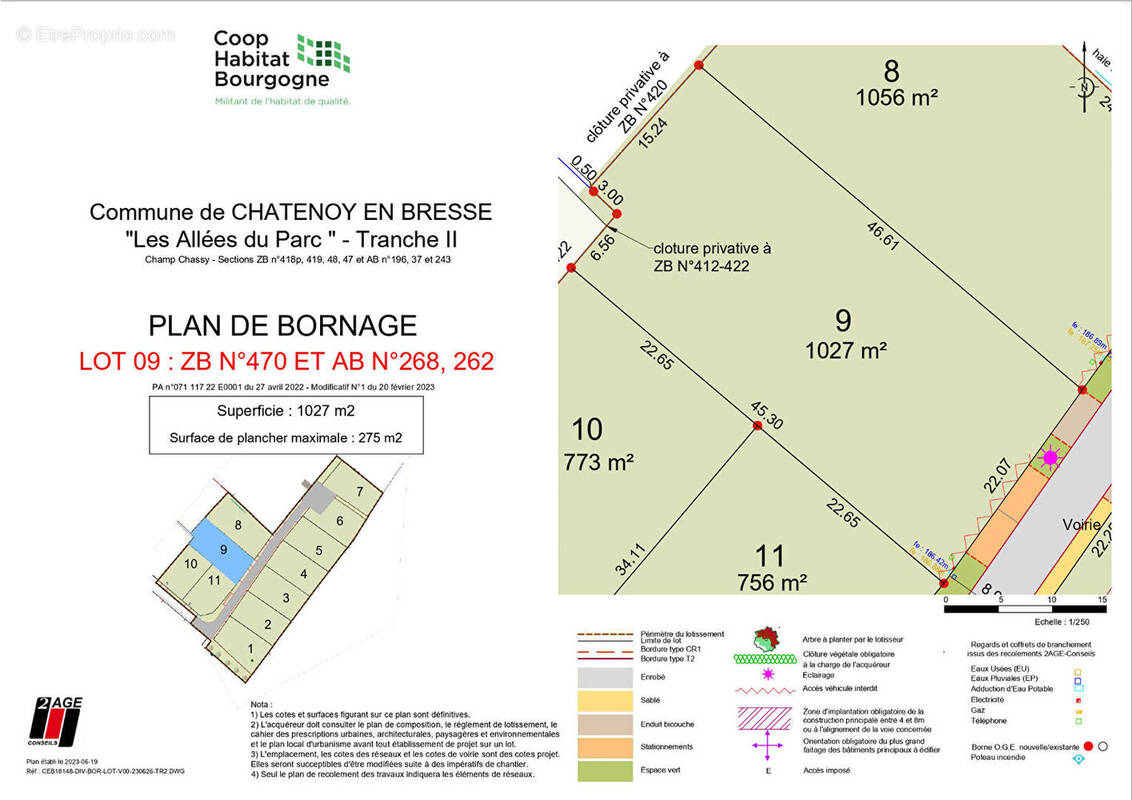 Terrain à CHATENOY-EN-BRESSE