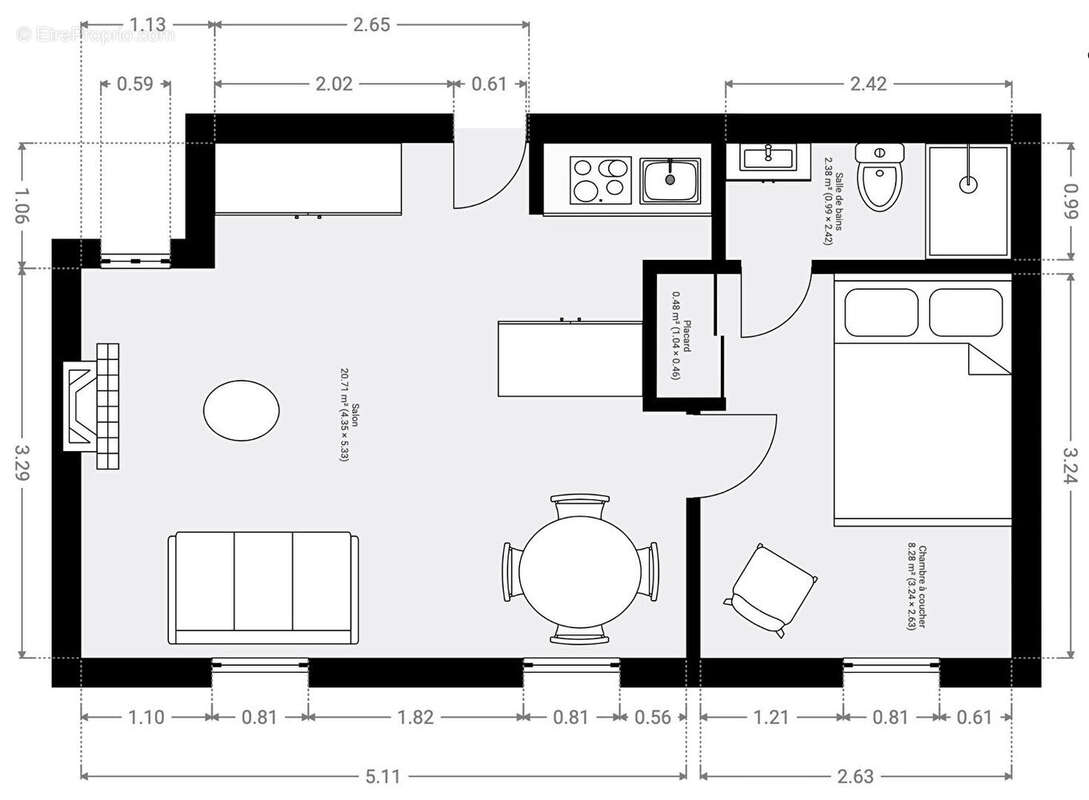 Appartement à PARIS-8E