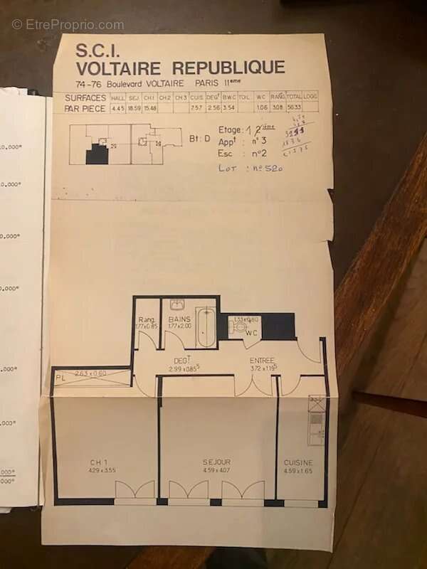 Appartement à PARIS-11E
