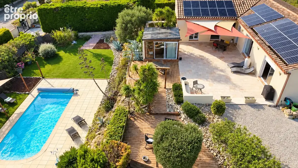 Maison avec piscine, vue exceptionnelle et terrain constructible - photo 1