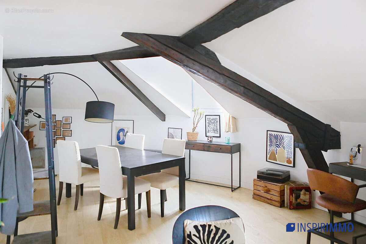 coin bureau et salle a manger - Appartement à LE VESINET