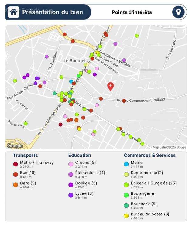 Appartement à LE BOURGET
