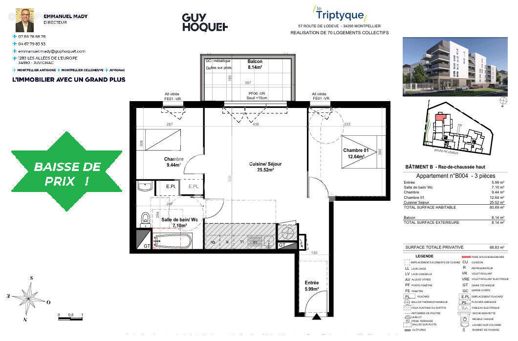 Appartement à MONTPELLIER