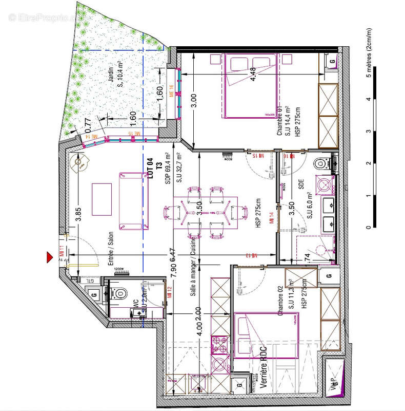 Appartement à COURBEVOIE