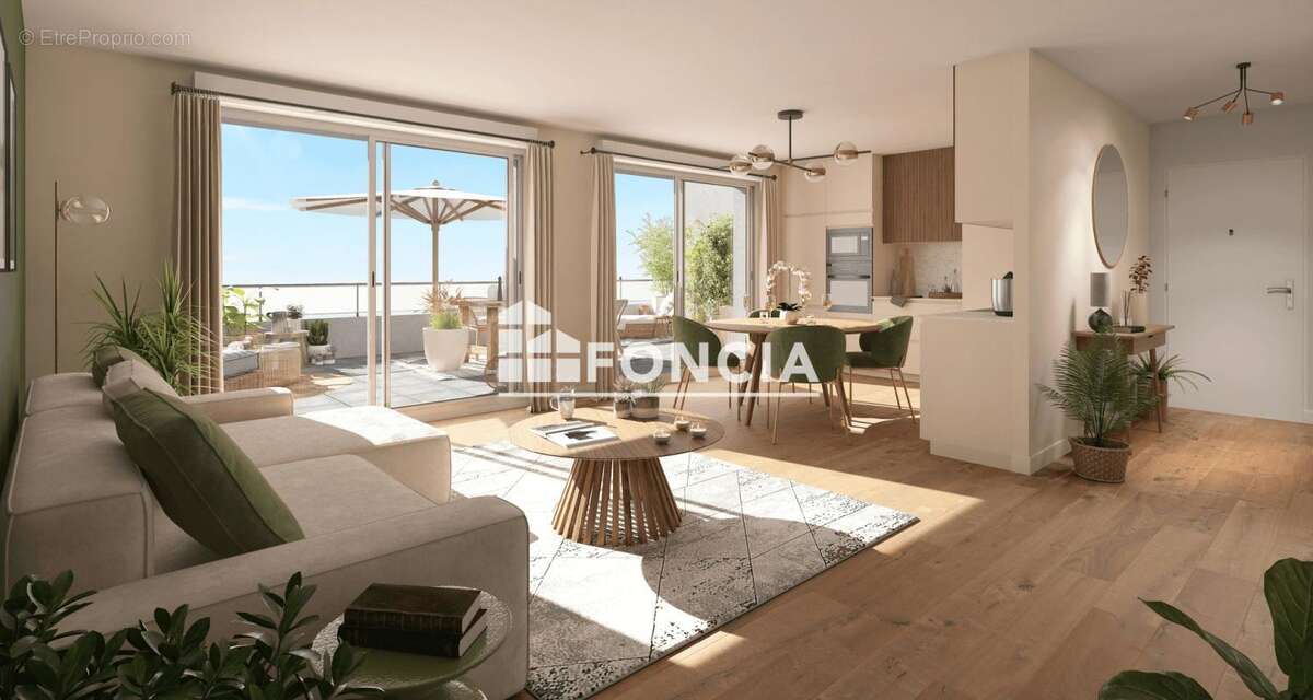 SPACIEUX appartement T4 NEUF exposé Ouest, grand balcon, double stationnement en sous-sol, très belles prestations - photo 2