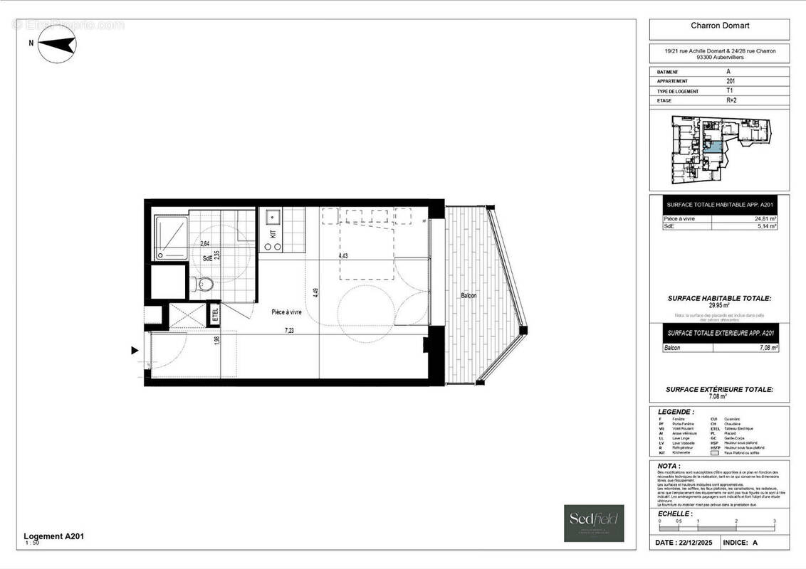 Appartement à AUBERVILLIERS