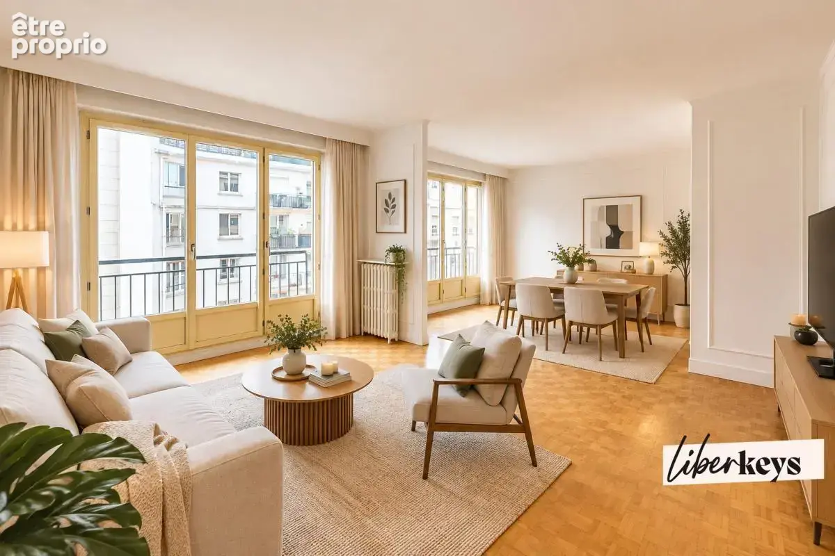 4 pièces traversant avec double séjour - Boulogne-Billancourt - photo 3