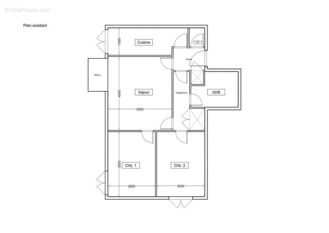 Appartement à PARIS-20E