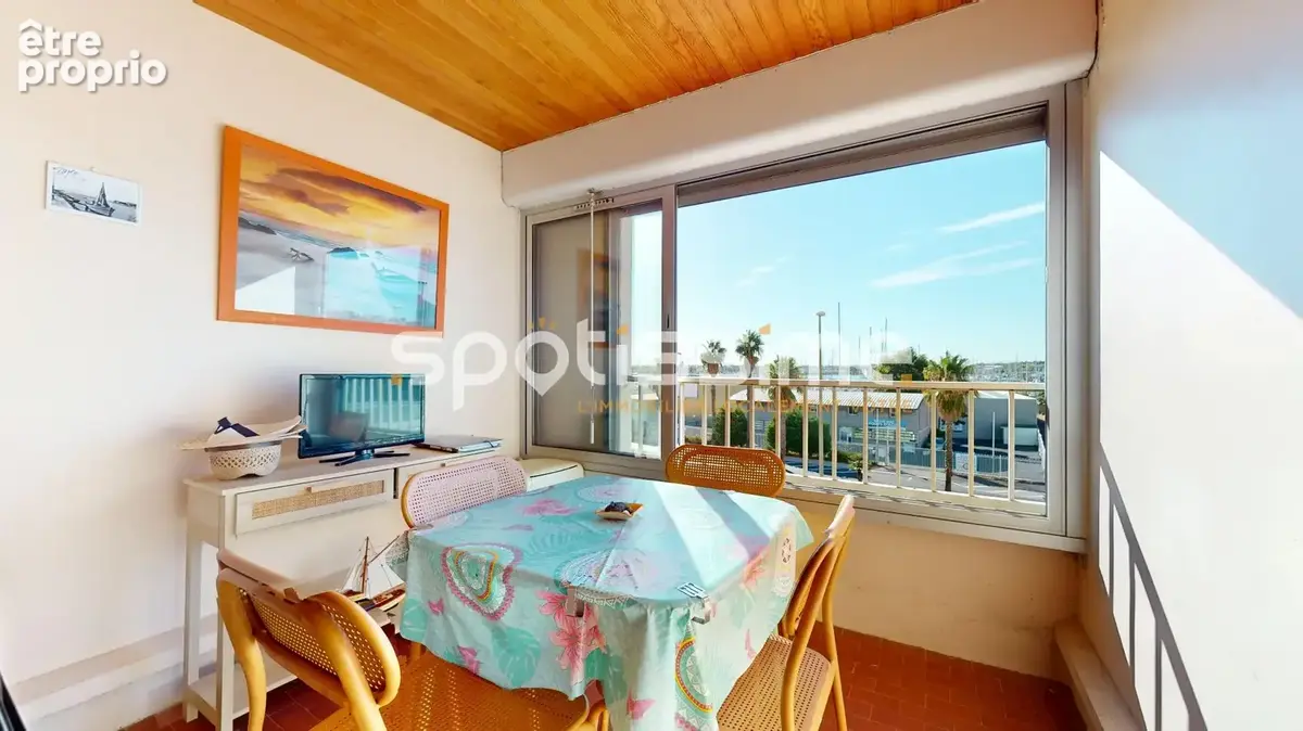 CAP D'AGDE, Falaises - Studio cabine avec loggia et Parking Privé dans résidence sécurisée - photo 6