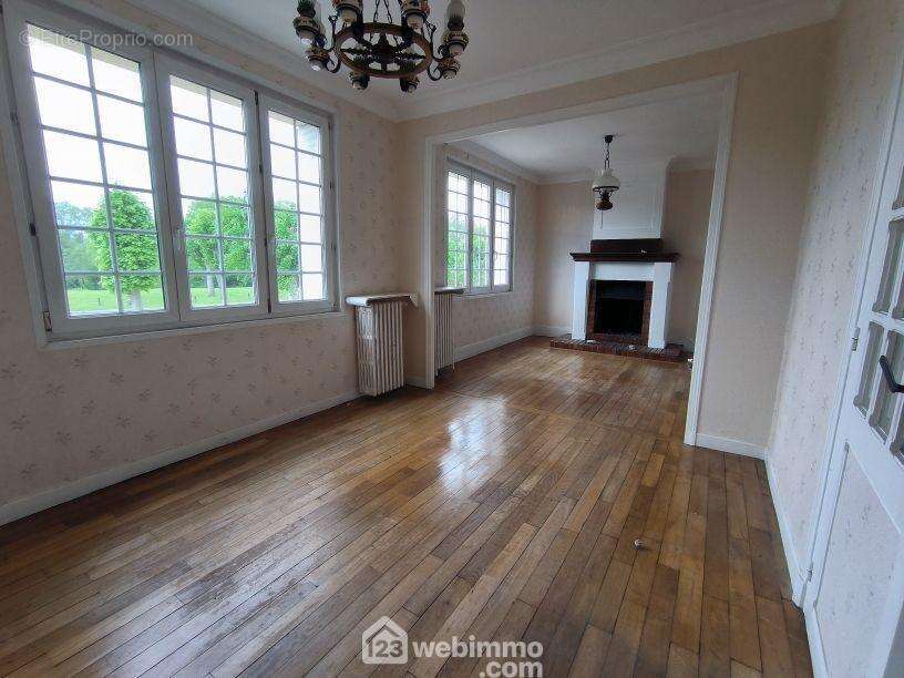 Un séjour double très lumineux de 25 m² avec cheminée - Maison à VAILLY-SUR-AISNE
