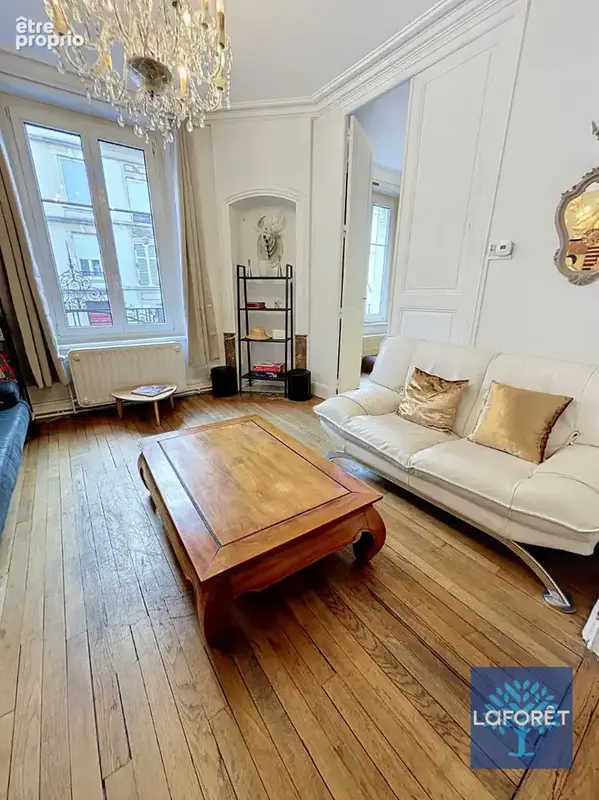 Nancy   quartier isabey  64,11 m²  traversant   2 chambres  charme art déco - photo 2