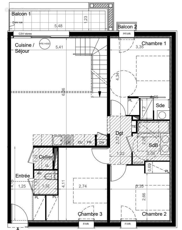 Appartement à LE BOUSCAT