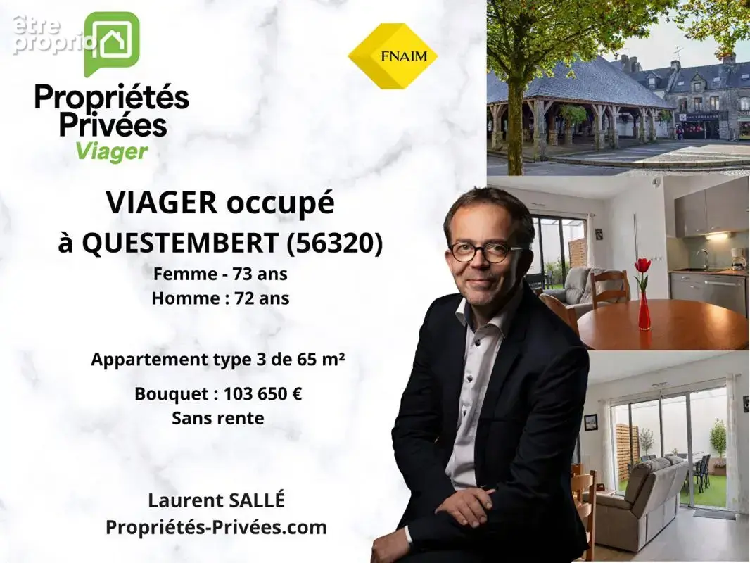 Appartement 3 pièces 65 m² · à Questembert · 65 m² · 103 650 €