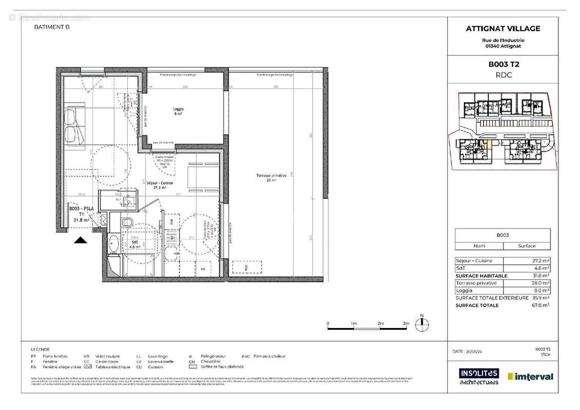 Appartement à ATTIGNAT