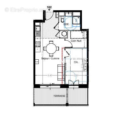 Appartement 44 m² à Saint-Etienne-De-Tinee  - photo 4