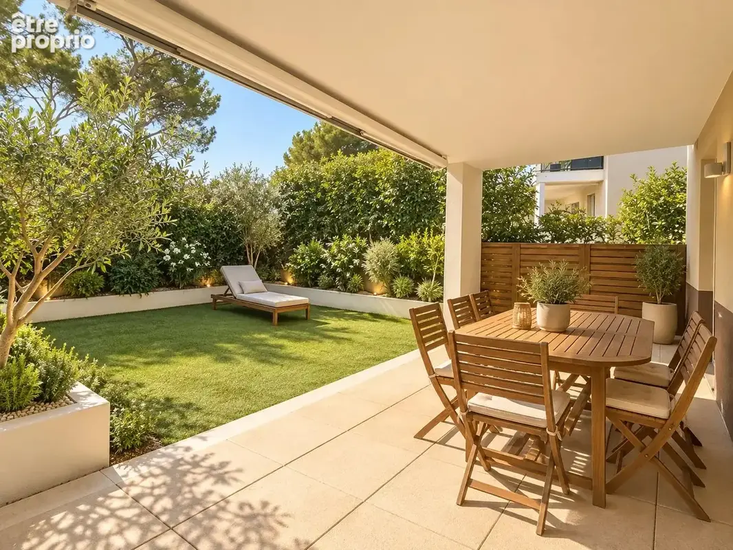 Antibes terriers– rare rez-de-jardin 3 pièces avec 50 m² d’extérieur privatif - photo 2