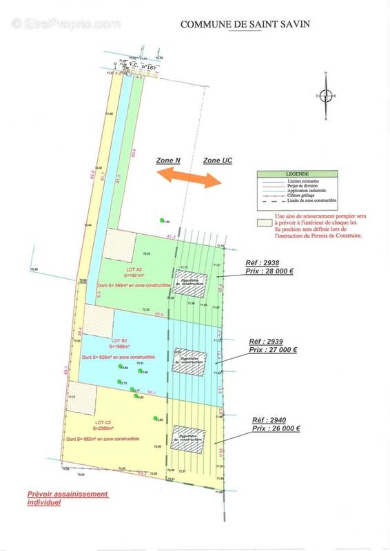 Terrain à SAINT-SAVIN