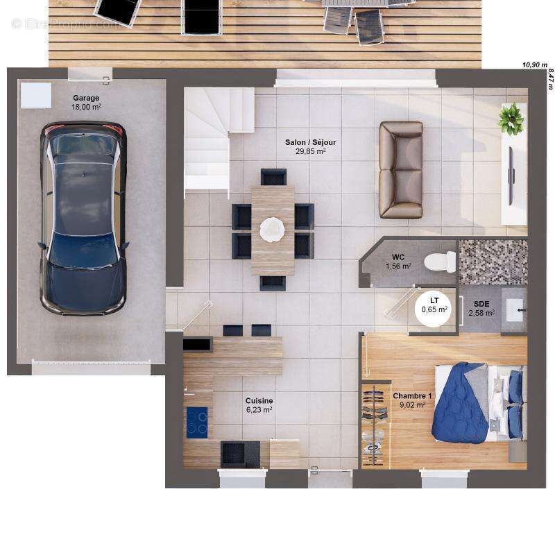 Maison 5 pièces 83 m2 - photo 3