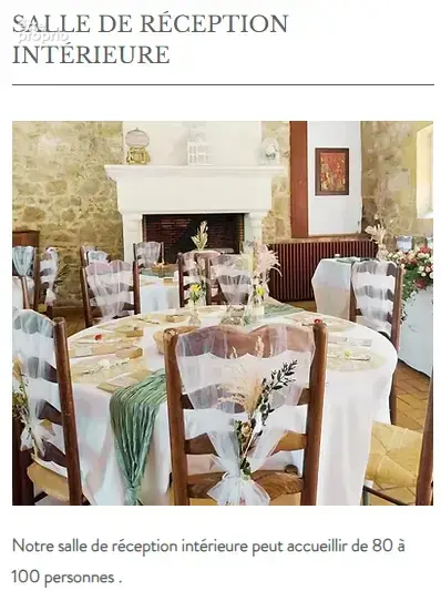 Domaine evenementiels mariages anniversaires cousinade - photo 25