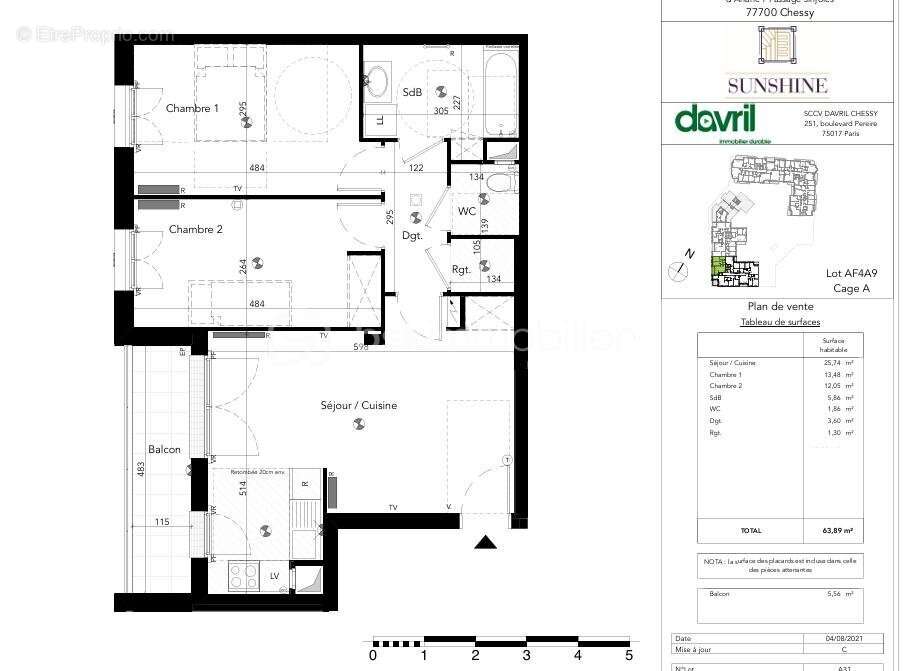 Appartement à CHESSY