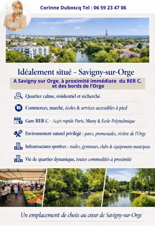 Savigny/Orge Coeur de ville à 2 min à pied du RER C, spacieux 2 pièces  en très bon état + cave - photo 7
