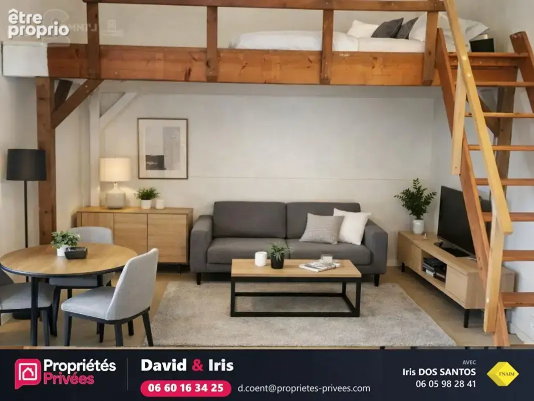 Studio meublé de 19,40 m² avec mezzanine, loué, en rez-de-chaussée · Camors (56) - photo 1