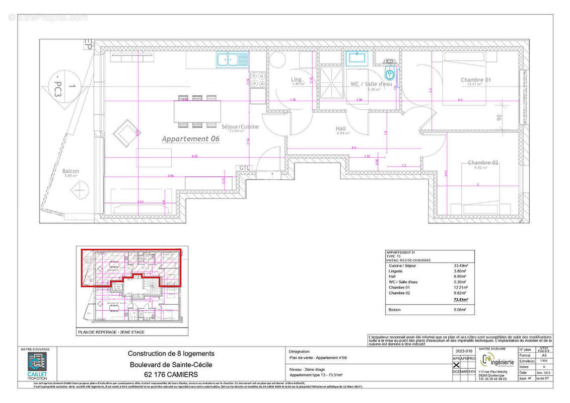 Appartement à CAMIERS