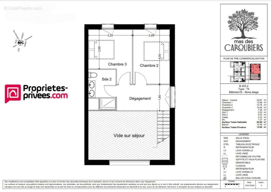 Appartement Perpignan 3 pièces de 62 m2 - photo 10