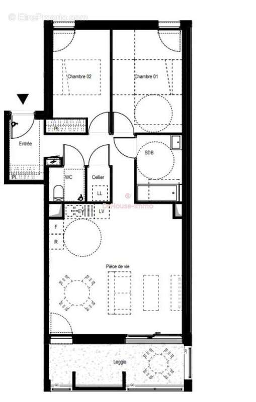 Appartement 67 m² à Bordeaux  - photo 24