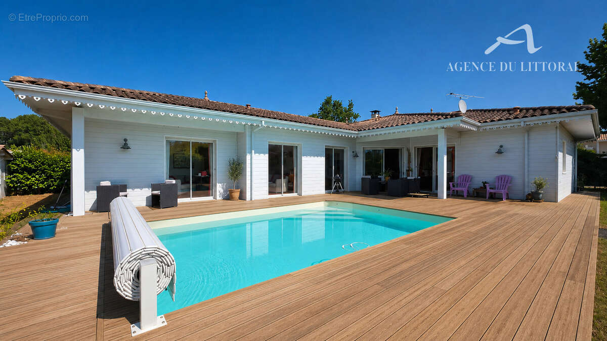 Andernos-les-Bains maison de plain-pied 5 chambres+bureau - photo 2