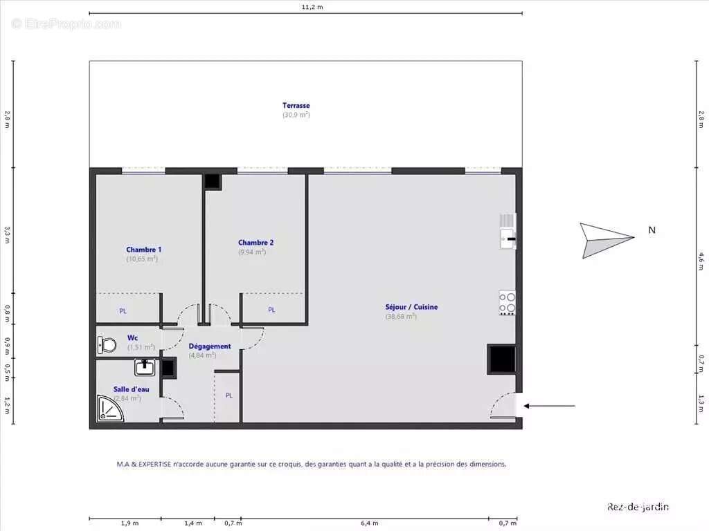 Appartement rez de jardin Piscine Garage Parking - photo 14