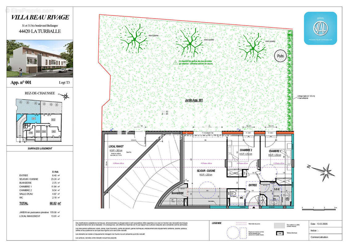 Appartement à LA TURBALLE