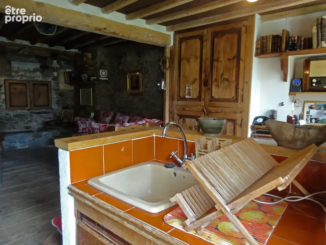 Dpt Pyrénées Orientales (66), à vendre OLETTE Maison P4 en pierres de 84 m² - terrain 809 m² - photo 12