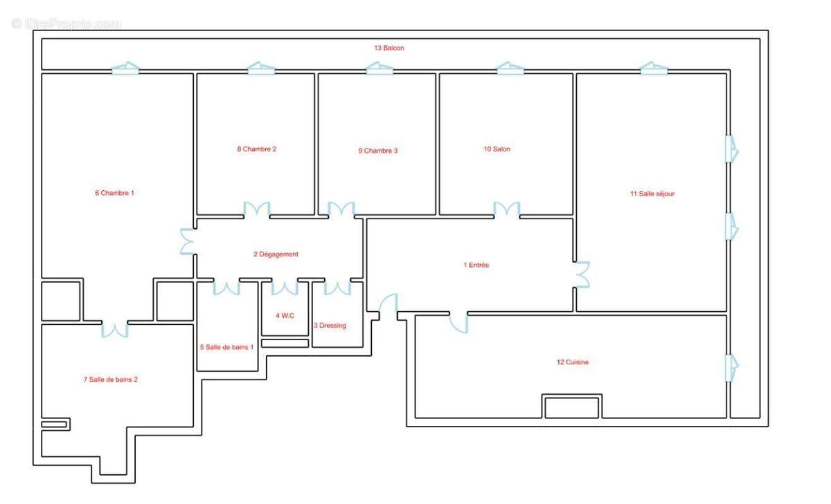 Appartement à PARIS-15E
