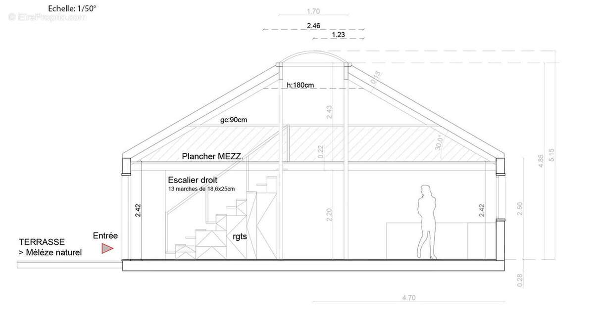 Plan yourte Du Peuty - Maison à ROUFFIGNAC-SAINT-CERNIN-DE-REILHAC