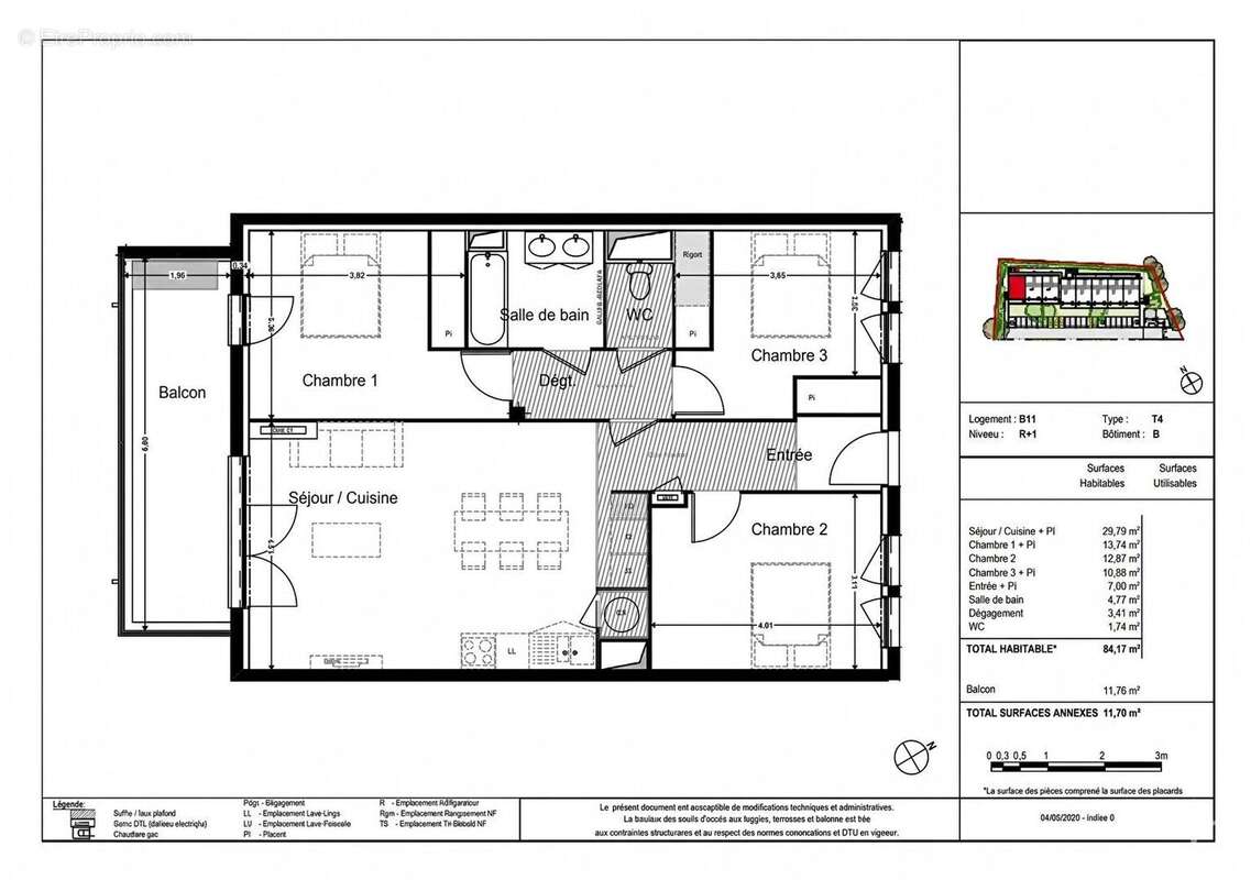 APPARTEMENT T4 + Balcon à Montrabe - photo 11