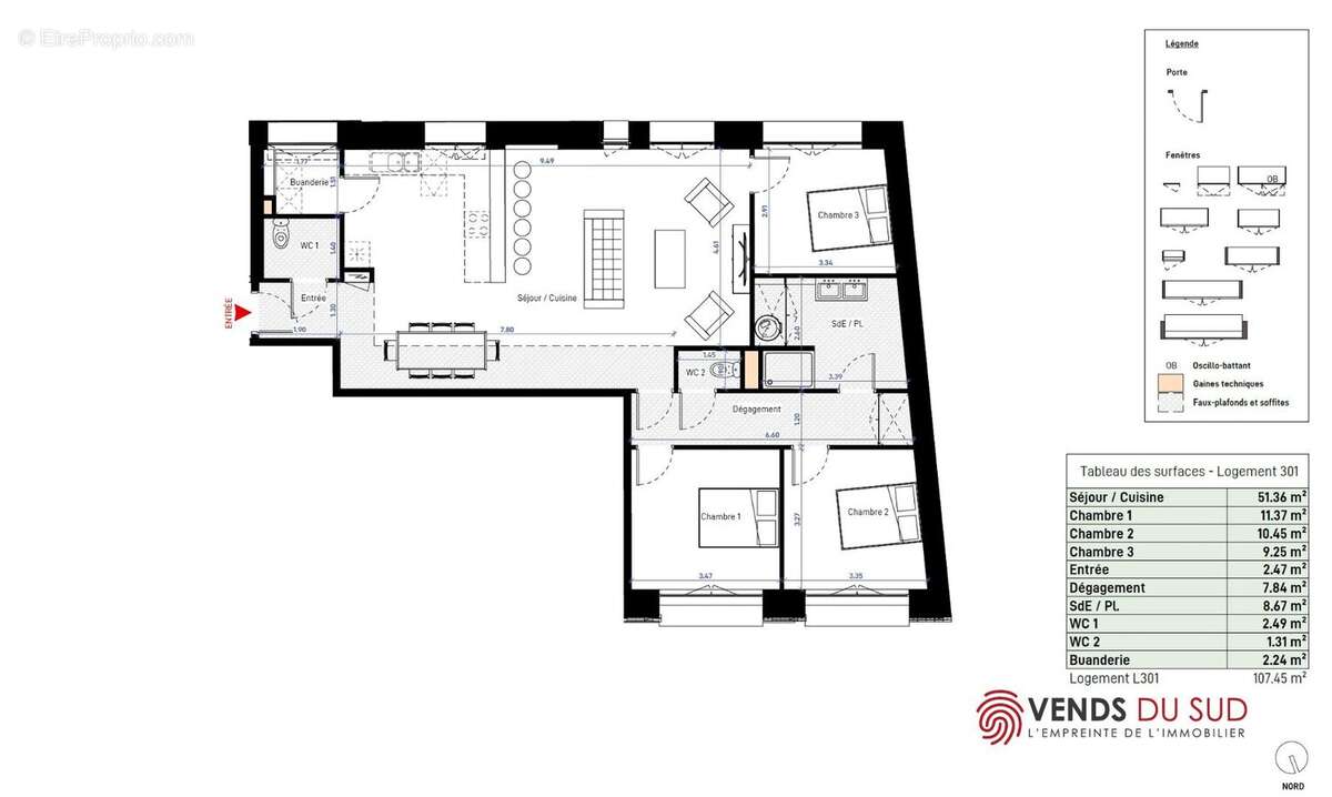 Appartement à BEZIERS