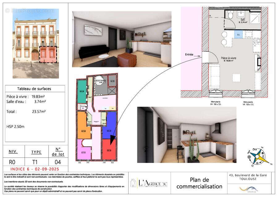 Appartement à TOULOUSE