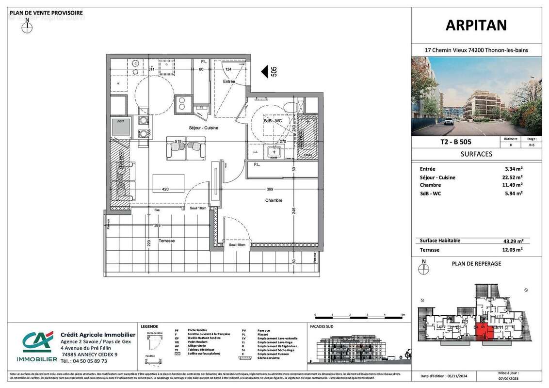 Appartement 43 m² à Thonon-Les-Bains  - photo 4