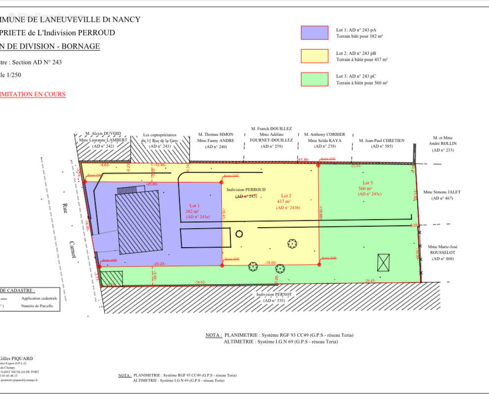 Terrain à LANEUVEVILLE-DEVANT-NANCY