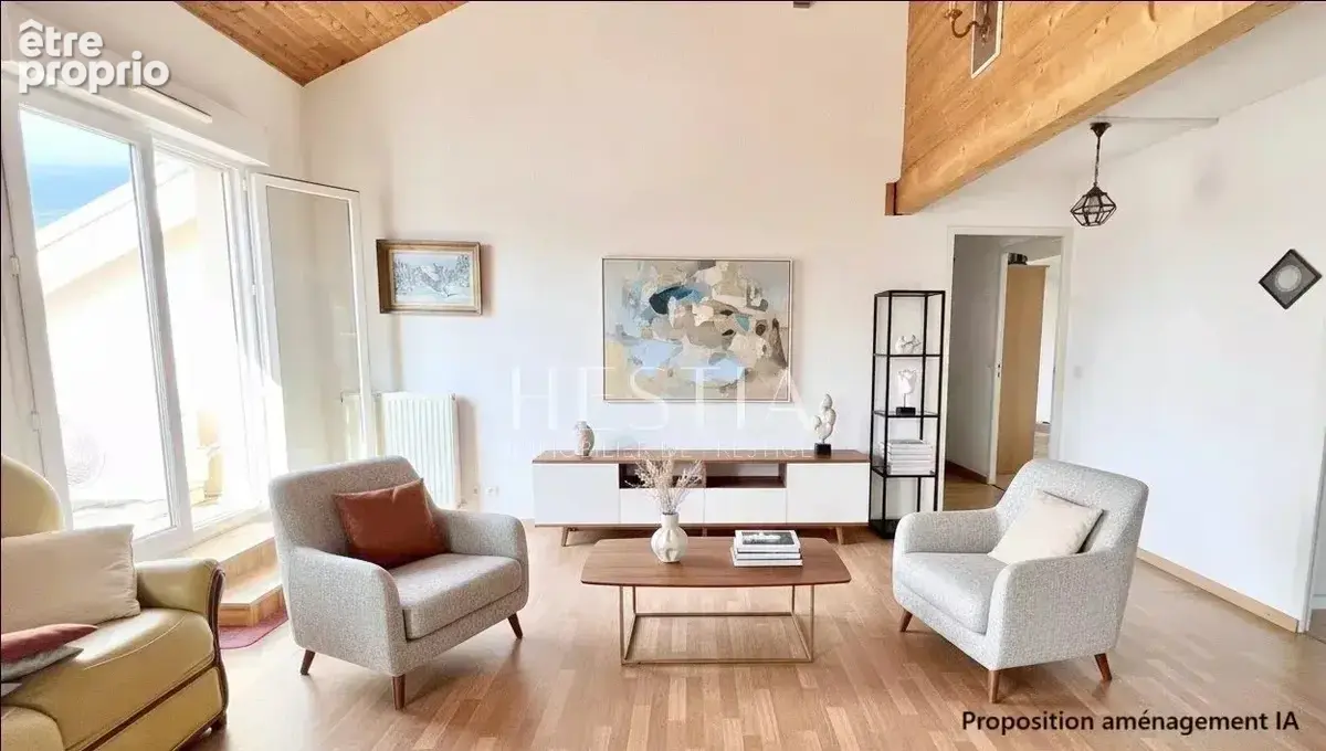 Le Bourget du lac, dernier étage, T5/T6 duplex de 134m² avec parking et 2 garages - photo 2