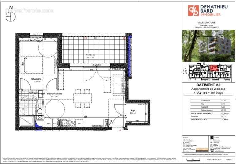 Appartement 47 m² à Villers-Les-Nancy  - photo 3