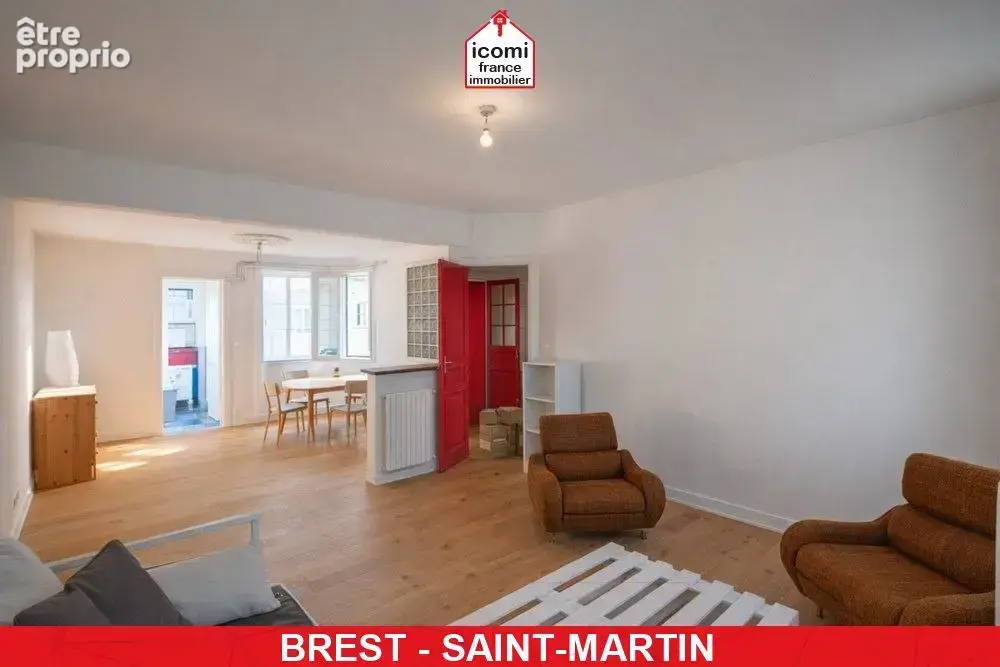Finistere - brest (29200) - a vendre - appartement - 1 chambre possible 2 - idealement situe - dernier etage- lumineux - photo 4