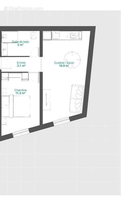 Appartement à MAUGUIO