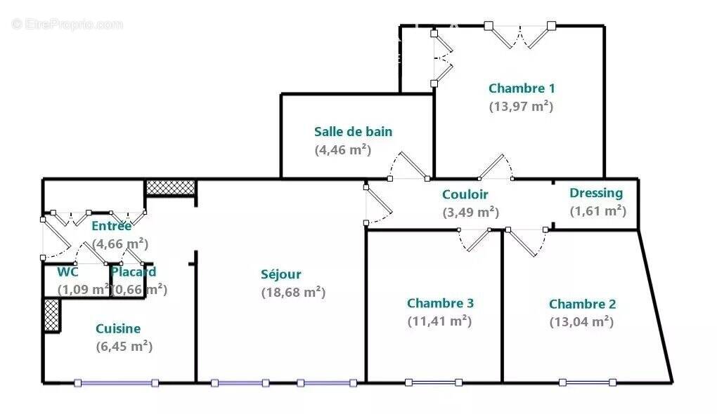 Appartement à PARIS-15E