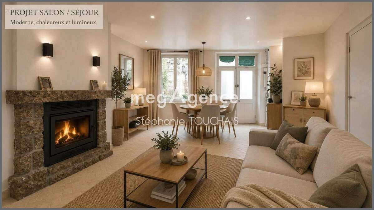 Maison de bourg en pierre 60 m², 4 pièces - photo 3