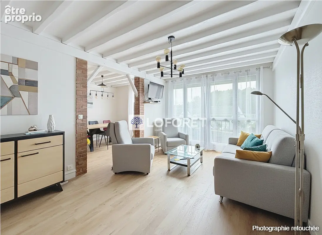 Fécamp  -83 m² -dernier étage avec ascenseur -appartement rénové - photo 4