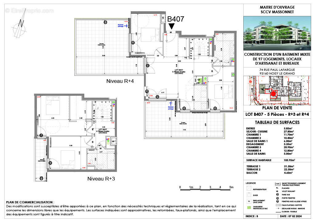 Appartement à NOISY-LE-GRAND
