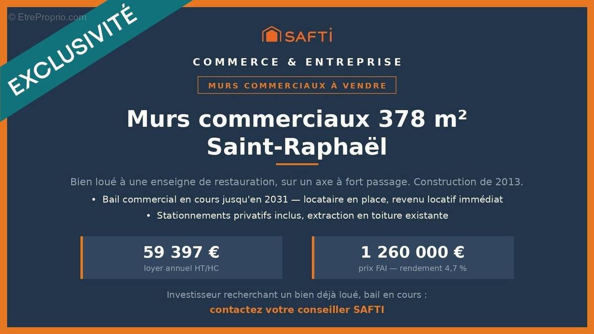 Photo 1 - Commerce à SAINT-RAPHAEL